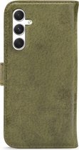 My Style Telefoonhoesje geschikt voor Samsung Galaxy A54 Hoesje | My Style Flex Wallet Bookcase Portemonnee | Pasjeshouder voor 3 Pasjes | Telefoonhoesje voor Pinpas / OV Kaart / Rijbewijs - Olive | Groen