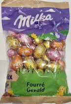 Milka Paaseitjes Chocolade Mix Gevuld - 350g - ca. 42 stuks