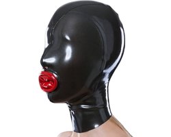 Extreme latex fetisj GAG masker voor haar - Latex bondage - 100% Latex rubber - BDSM - Mond condoom - Knevel - Fetisj - One size - Meerdere maten