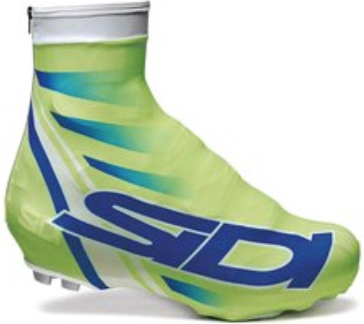 Sidi Copriscarpe Chrono Printed (35) - Fietsoverschoenen - Fluo Groen- Maat L = 41/43