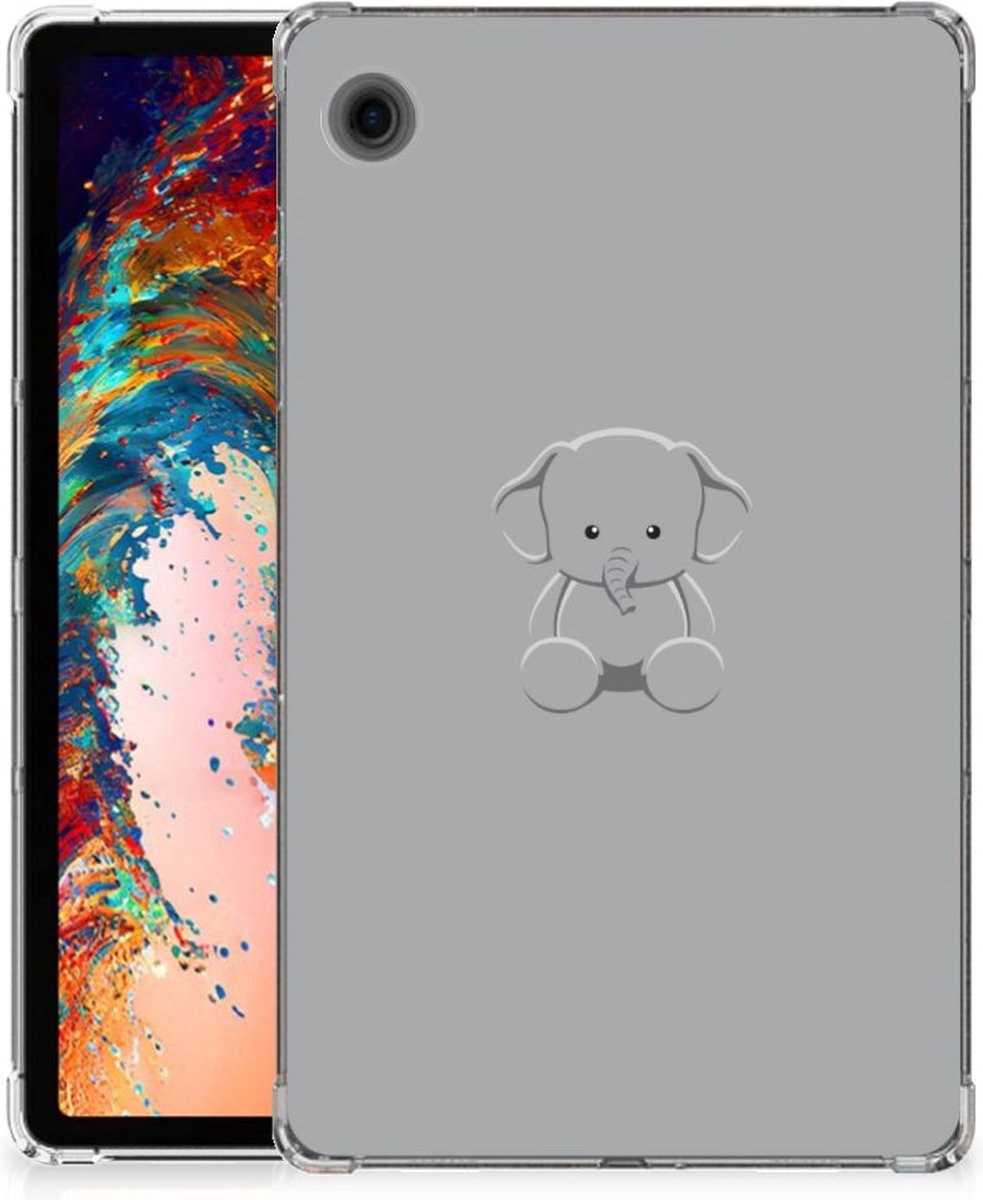 Samsung Galaxy Tab A9 Tablet Back Cover Grijs Baby Olifant
