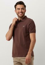 Fred Perry The Plain Fred Perry Shirt Polo's & T-shirts Heren - Polo shirt - Brique - Maat XXL