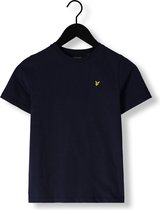 Lyle & Scott Plain T-shirt B Polo's & T-shirts Jongens - Polo shirt - Donkerblauw - Maat 122/128