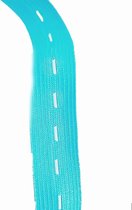 BamBella® Knoopsgat Elastiek - blauw - 1 Meter - gaten band knoopsgaten - 15mm breed
