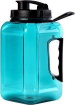 Drinkfles-Waterfles-2,4L grote waterfles - Gym Waterkan-Zomer Fitness Wateremmer-lekvrij-geschikt voor koolzuurhoudende dranken