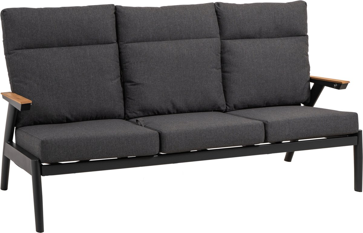 Loungebank Florence Alu - antraciet