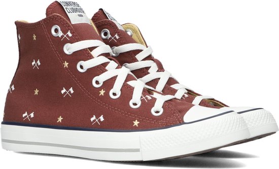 Converse Chuck Taylor All Star Hi High Sneakers - Femme - Rouge - Taille 38