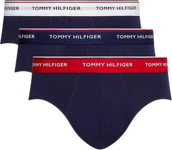 Tommy Hilfiger - Heren - 3-pack Premium Slips  - Blauw - M
