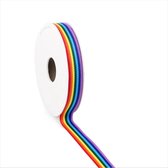 Regenboog lint - rainbow - geweven lint - 15mm x 15 meter
