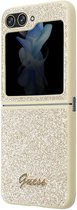 Guess Glitter Flakes Back Case - Geschikt voor Samsung Galaxy Z Flip 5 (F731) - Goud