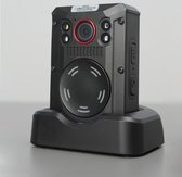 Viatel bodycam - Caméra réseau haute définition avec chargeur de station d'accueil Batterie intégrée 3200mAh Carte TF intégrée Vision nocturne Caméra corporelle avec détection infrarouge
