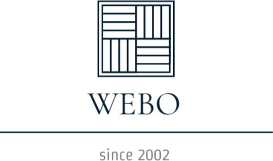 Logo van WEBO, sinds 2002.