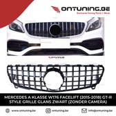 Mercedes A Klasse W176 Facelift (2015-2018) GT-R Style Grille Glans Zwart (zonder camera)