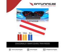Diagonal V Bar Cover, Trim (Rood, Blauw, Geel)