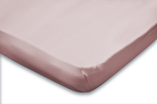 Eleganzzz Hoeslaken Topper Jersey Stretch - Light Pink - Hoeslaken 180x210/220cm - 200x200cm - Lits Jumeaux - 100% Katoen - Topper - Hoeslakens