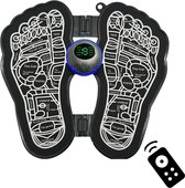Bol.com Voetmassage Apparaat - Acupressuur mat - Voetmassage Apparaat Bloedsomloop - EMS Trainer - Zwart aanbieding