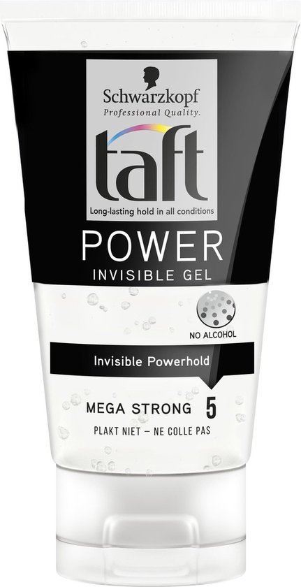 6x Schwarzkopf Taft Power Invisible Gel Mega Strong Hold-5 - 150ml