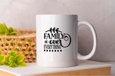 Mok Family Over Everything - FamilyTime - Gift - Cadeau - FamilyLove - FamilyForever - FamilyFirst - FamilyMoments -Gezin - FamilieTijd - FamilieLiefde - FamilieEerst - FamiliePlezier