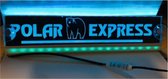 Led bord 30x6 cm RGB Polar Express met USB plug voor auto, vrachtwagen en truck