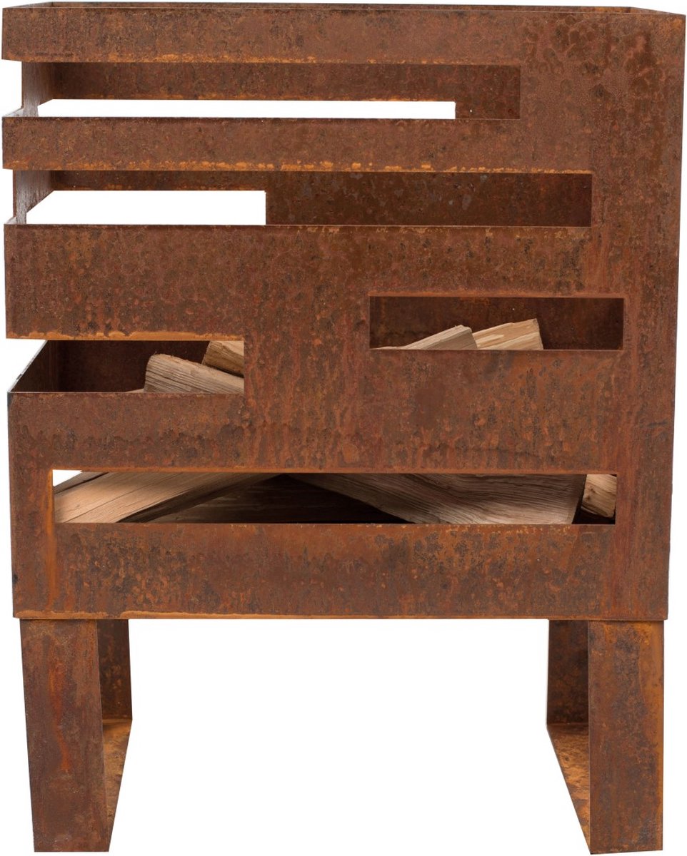RedFire Madison Fire Bowl - Corten Look - 38 x 23 x 50 cm
