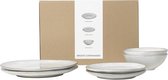 Broste Copenhagen Nordic Sand diner box voor 2 personen - 2 x dinerbord, 2 kommen 2 ontbijtborden