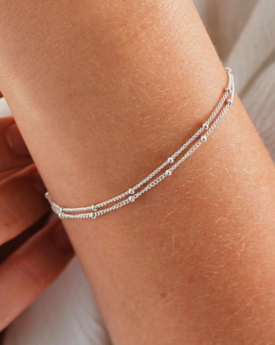 Armband - Roestvrij Staal - Zilverkleurig - Charming Sparkle Collection