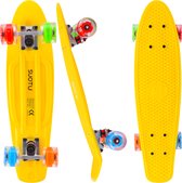 Suotu Skateboard - Skateboard Jongens – Wielen met LED-verlichting - Tot 50 kg - Skateboard Meisjes – Skateboard Volwassenen - Geel