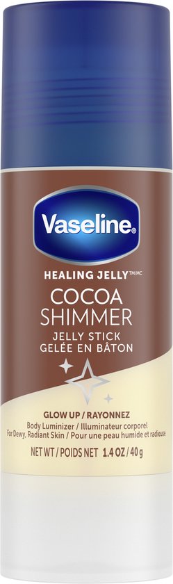 Vaseline Jelly Stick Balm - Body Luminizer - Radiant Skin - Glow Up - Huid - Gezicht - Lippen - Cocoa Shimmer