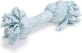 Beeztees Puppy Speeltouw Pim - Hondenspeelgoed - 2 knopen - Polyester - Blauw - 20x6x4,5 cm