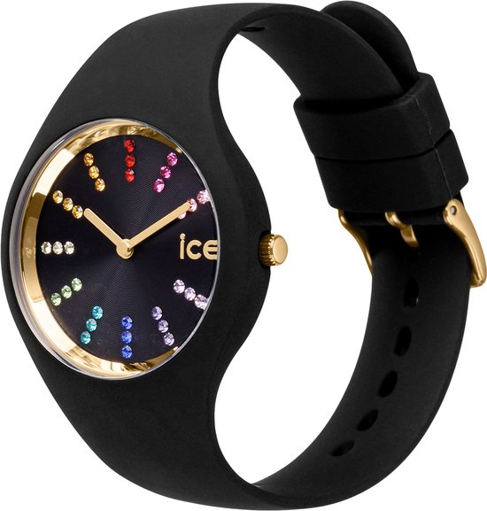 Ice Watch Ice Cosmos - Rainbow Black 021343 Horloge - Siliconen - Zwart - Ø 34 mm