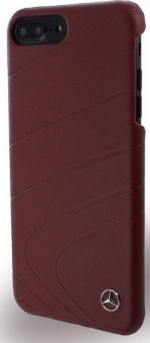 Mercedes-Benz Organic Leather Back Case - Geschikt voor Apple iPhone 7/8 Plus (5.5") - Rood