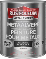 Rust-Oleum Metal Expert Direct Op Roest Metaal Verf Zijdeglans 750ml - RAL 9005
