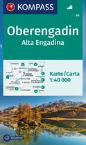 KOMPASS Wanderkarte 99 Oberengadin / Alta Engadina 1:40.000