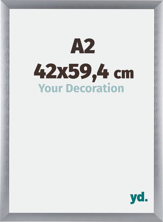 Fotolijst A2 42x59,4 cm - Aluminium - Zilver Geborsteld - Tucson