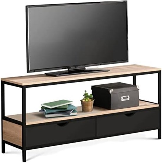 HOMISSUE Hoek-tv-standaard voor tv's tot 60 inch, tv-consoletafel