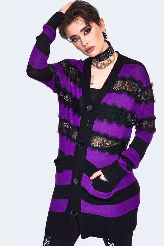 Cardigan corto con stampa a fiori Donna, Verde | Milano