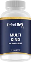 Fit for Life Multi kind - Multi vitaminen voor kinderen - Multi kids vitamine - Breed spectrum aan vitamines en mineralen - 90 kauwtabletten