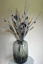 Fleurs séchées - Bouquet Kyra (hors vase) - Blauw - Beige - Or - La Florista