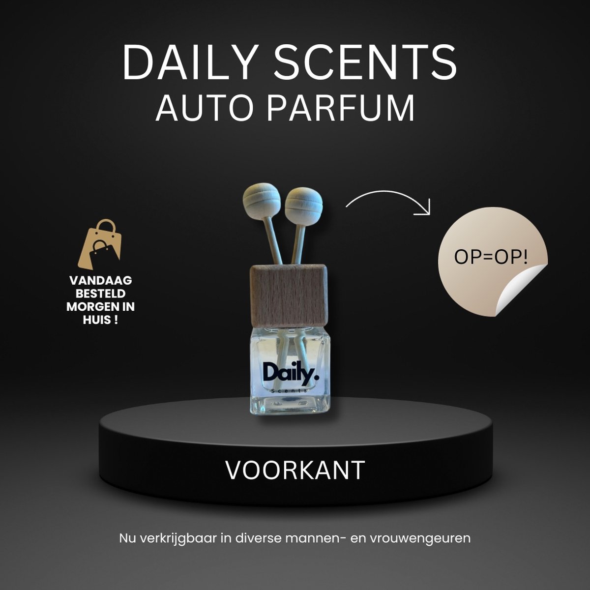 Daily Scents - Auto Parfum - Ventilatie rooster - Bekende Mannen Geuren - Classic Gentleman