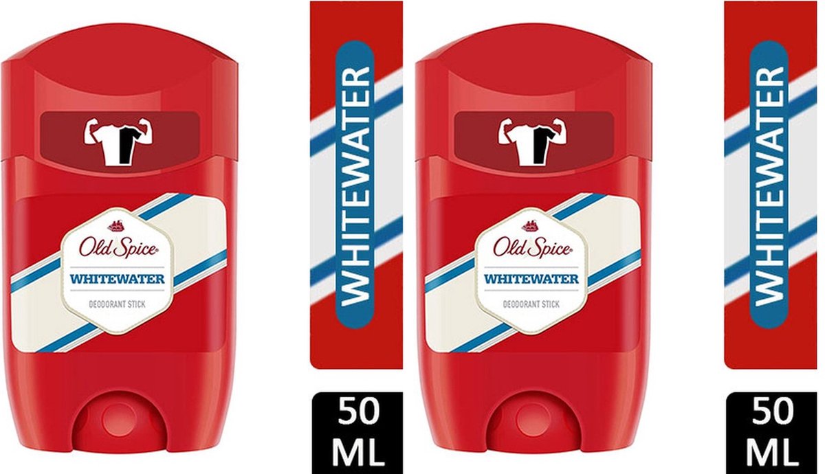 Goedkoopste Old Spice Deo Stick Whitewater 2 x 50 ml