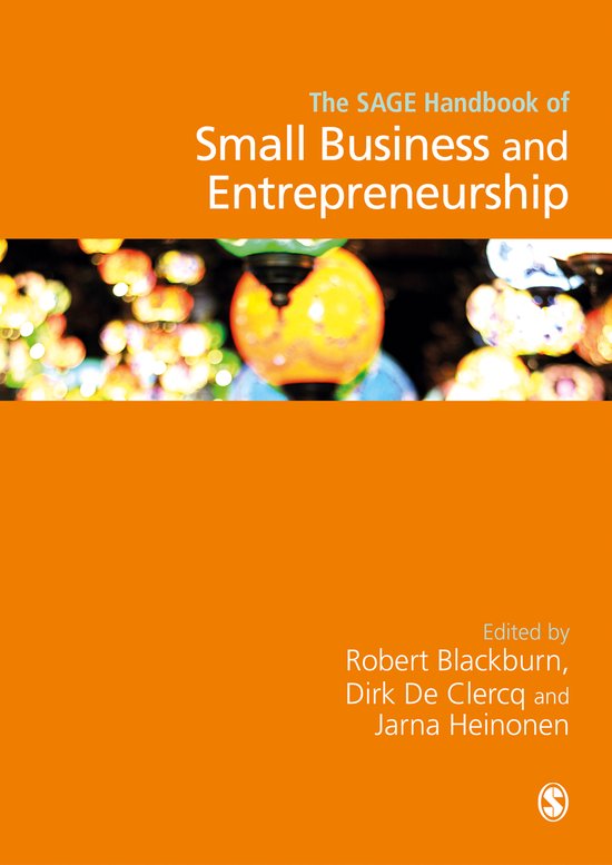 The SAGE Handbook of Small Business and Entrepreneurship - cover