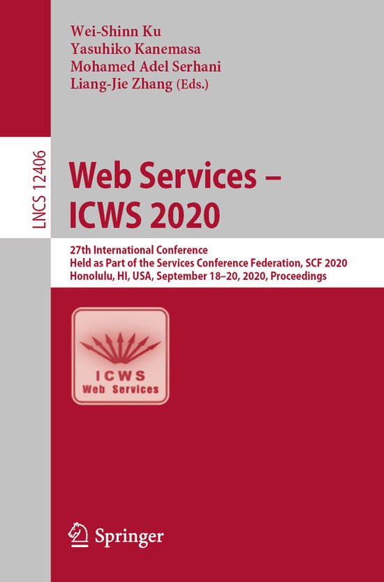 Web Services ICWS 2020 - cover