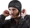 West biking - unisex - Sport Cap - Multi functioneel - Thermo Fleece Headwear - Cover - Onder je helm - Motor - Wielrennen - Hardlopen - Ski - Snowboard - Outdoor - Wintersport - Zwart - One Size