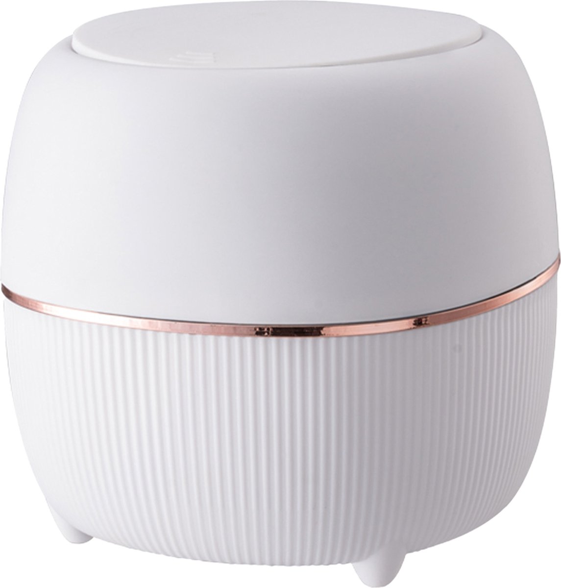 Goedkoopste Design Afvalbakje met Deksel - Kleine mini prullenbak voor het Aanrecht, Bureau, Badkamer of Tafel - Tafelafvalbakje - Tafelvuilbakje - Wit - Groen