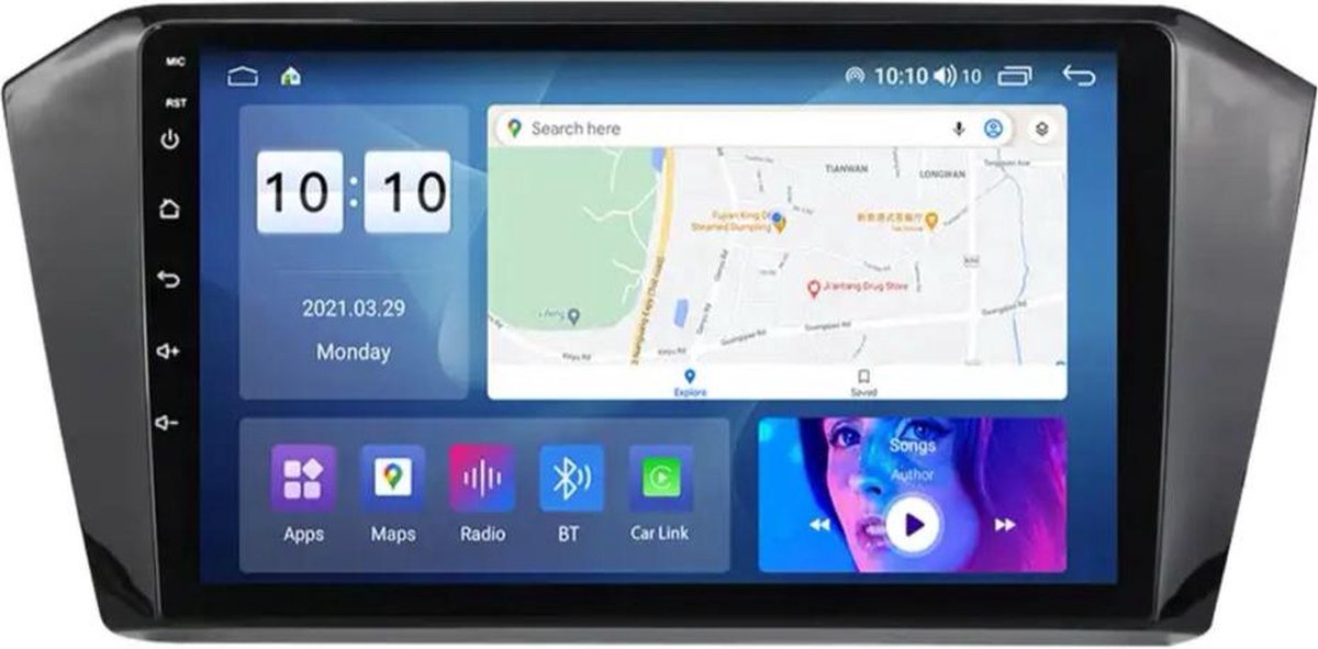 8core CarPlay Volkswagen Passat B8 2014-2020 Android 12 Navigatie En Multimediasysteem 4GB RAM 64GB ROM