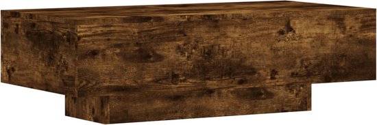 vidaXL - Salontafel - 100x49,5x31 - cm - bewerkt - hout - gerookt - eikenkleurig
