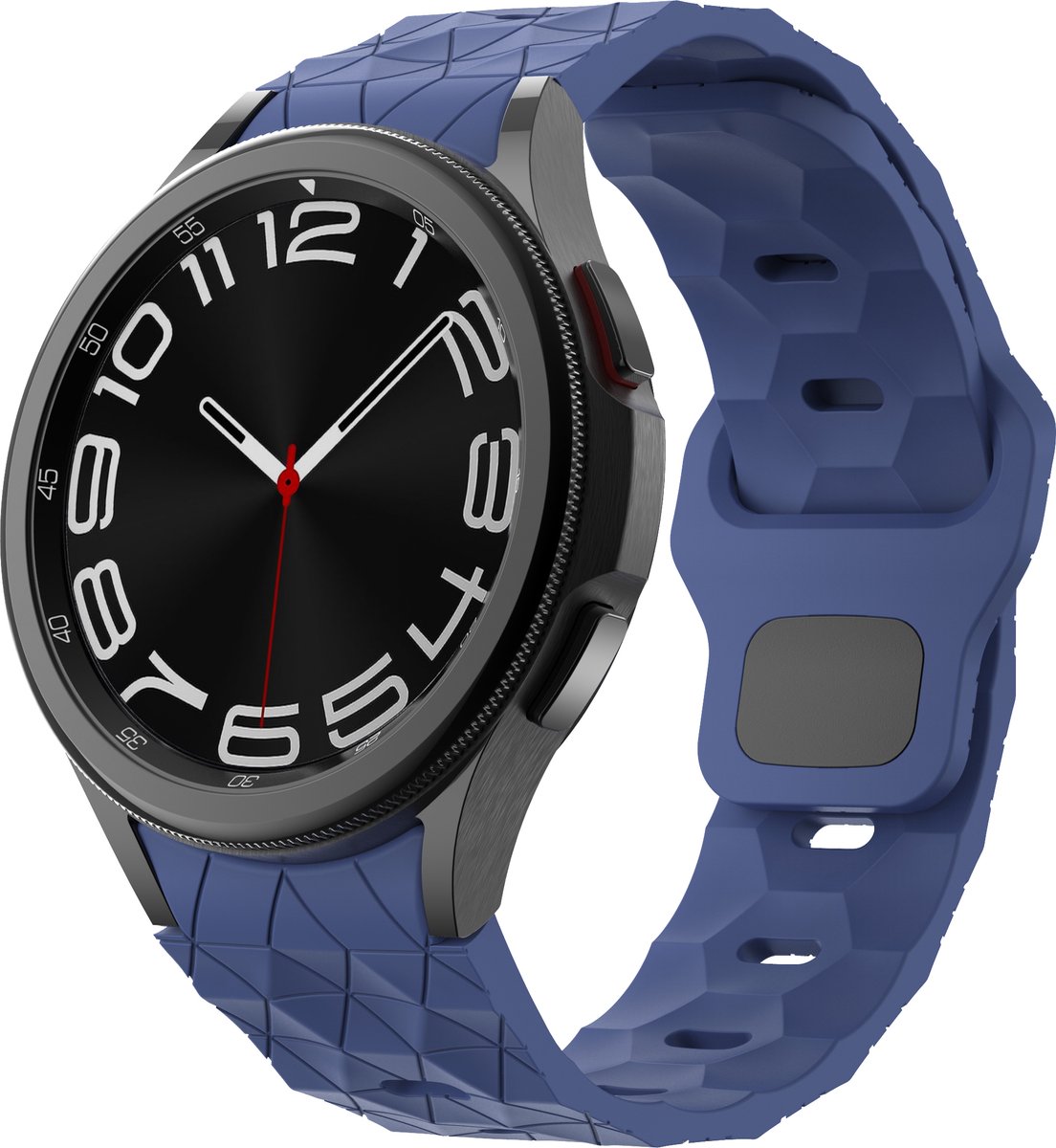 YONO Hexagon Bandje 20mm - Horlogebandje geschikt voor Samsung Galaxy Watch 6-5-4 (40-43-44-47mm Classic Pro) - Donkerblauw