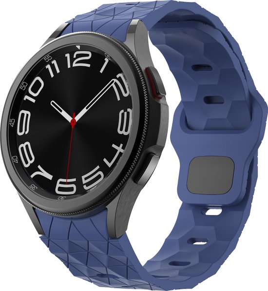 YONO Hexagon Bandje 20mm - Horlogebandje geschikt voor Samsung Galaxy Watch 6/5/4 (40/43/44/47mm Classic & Pro) - Donkerblauw