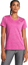 Under Armour Tech SSV- Twist Dames Sportshirt - Roze - Maat S