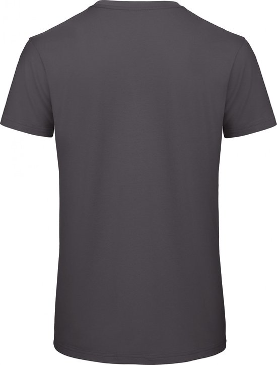T-shirt Heren 3XL B&C Ronde hals Korte mouw Dark Grey 100% Katoen